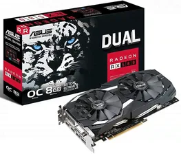Видеокарта Asus Radeon RX 580 8Gb, 1360/7000 (AREZ-DUAL-RX580-O8G)