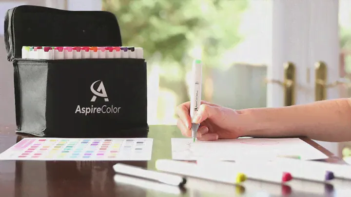 AspireColor Alcohol Art Marker Dual Tip 80-Color Set
