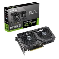 ASUS Видеокарта GeForce RTX 4070 SUPER Dual EVO OC Edition 12 ГБ (DUAL-RTX4070S-O12G-EVO)