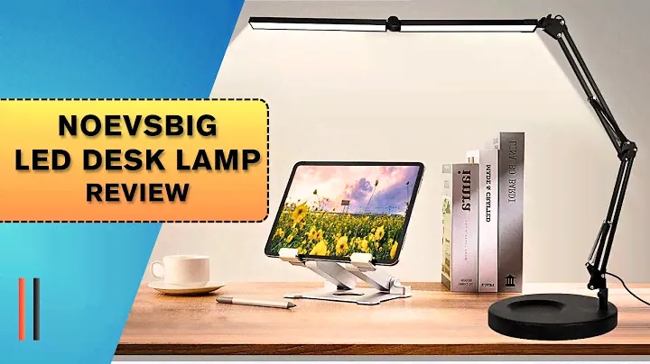 ✅The Ultimate Dual Setup for Any Desk✅ NOEVSBIG LED Desk Lamp with Base & Clamp