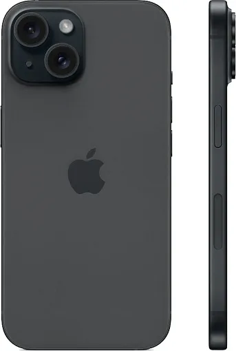 Смартфон Apple iPhone 15 Dual Sim 256GB, чёрный