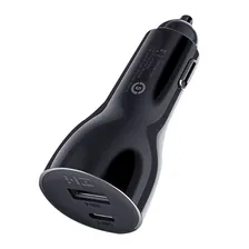 Зарядное устройство ZMI AP721 Metal Car Charger 45W Dual Port USB/Type-C (Black)