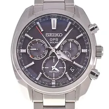 SEIKO Astron SBXC021 Dual Time Solar GPS Satellite Radio Mens Watch H131330