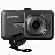 Видеорегистратор DIGMA FreeDrive 118 DUAL, 2 камеры, черный