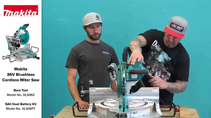 Makita XSL06 36V Бесщеточная аккумуляторная торцовочная пила с двойной фаской 10 дюймов