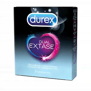 Durex Презервативы Dual Extase 3 шт.