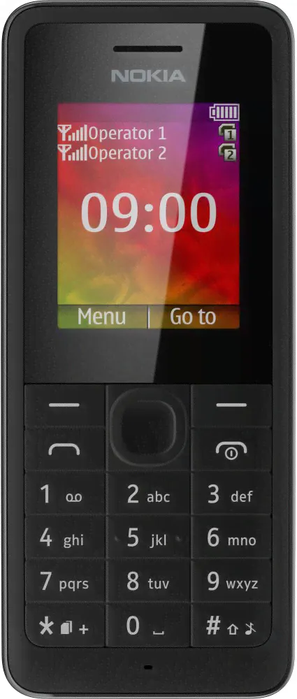 Телефон Nokia 107 Dual Sim Black