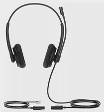 YEALINK YHS34 Lite Dual Дуо, Проводная, HD звук, QD, RJ9, шт (repl. Plantronics SP12-QD/SP ; Jabra Biz 1500)