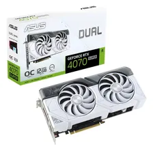 ASUS Видеокарта GeForce RTX 4070 SUPER Dual White OC Edition 12 ГБ (DUAL-RTX4070S-O12G-WHITE)