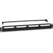 Патч-панель PL2-24-Cat.5e-Dual IDC 19' (1U), 24 порта RJ-45, категория 5e, Dual IDC, с задним кабельным организатором, new (PL2-24-Cat.5e-Dual) 10588c Cabeus