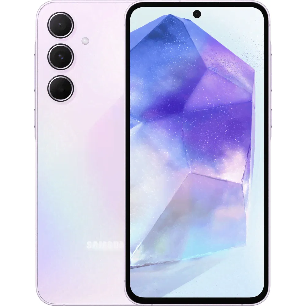 Смартфон Samsung Galaxy A55 5G 12/256 ГБ, Dual: nano SIM + eSIM, iceblue