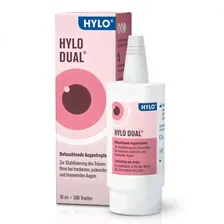 Капли при сухих жгучих зудящих и слезящихся глаз HYLO DUAL Augentropfen 10 мл URSAPHARM