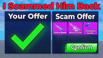 He Tried To SCAM Me, So I SCAMMED Him Back in Blade Ball Trading