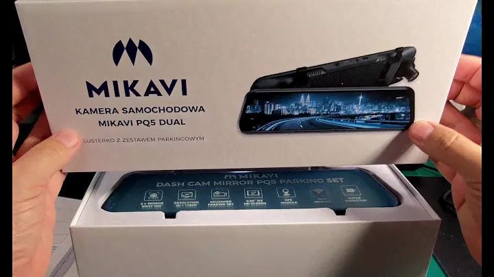 Kamera samochodowa 2K  -  MIKAVI PQ5 DUAL lusterko z zestawem parkingowym