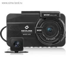 Видеорегистратор Neoline Wide S49 Dual, две камеры, 3", обзор 155°, 1920 х 1080