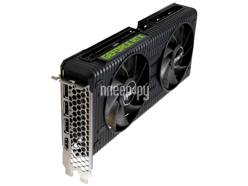 Видеокарта Palit GeForce RTX 3060 Dual OC 12Gb 1837Mhz PCI-E 4.0 12288Mb 15000Mhz 192 bit HDMI 3xDP HDCP NE63060T19K9-190AD