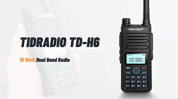 TIDRADIO TD-H6 | 10 Watt Dual Band Ham Radio