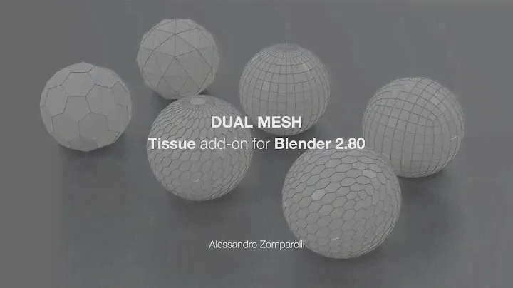 Tissue - Dual Mesh in Blender 2.80