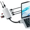 Хаб-разветвитель USB Satechi Type-C Dual Multimedia Adapter Silver ST-TCDMMAS