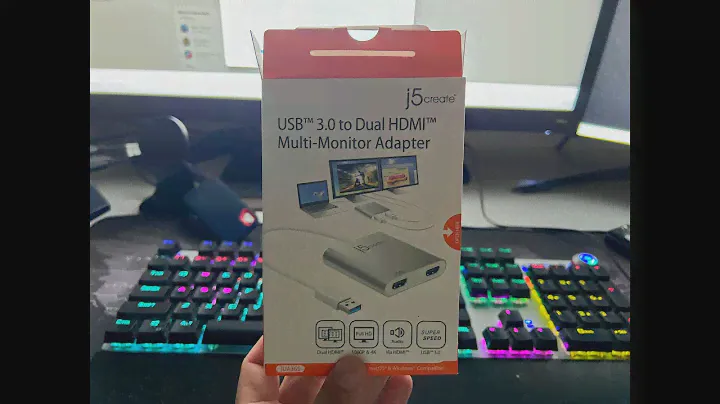 Этот адаптер для нескольких мониторов с USB 3.0 на двойной HDMI — это все, что вам нужно.