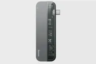 USB-концентратор Baseus Multifunctional HUB Adapter Dual USB-C/Type-C to 2xType-C/2xUSB 3.0/HDMI CAHUB-TD0G cерый