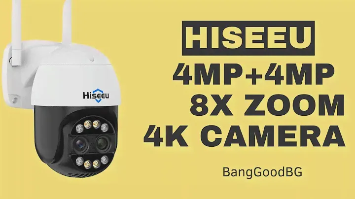 HOW TO CONNECT Hiseeu 4K 4MP+4MP Dual Lens Wifi PTZ IP Camera 8X Zoom CCTV Video Ai Human Cam Icsee