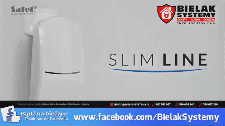 Czujniki ruchu SLIM-DUAL NOWOCZESNE SYSTEMY ALARMOWE Satel