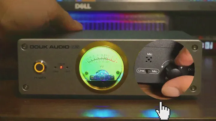 Douk Audio VU22 Dual Analog VU Meter Display DB Panel MIC+LINE Sound Level Meter