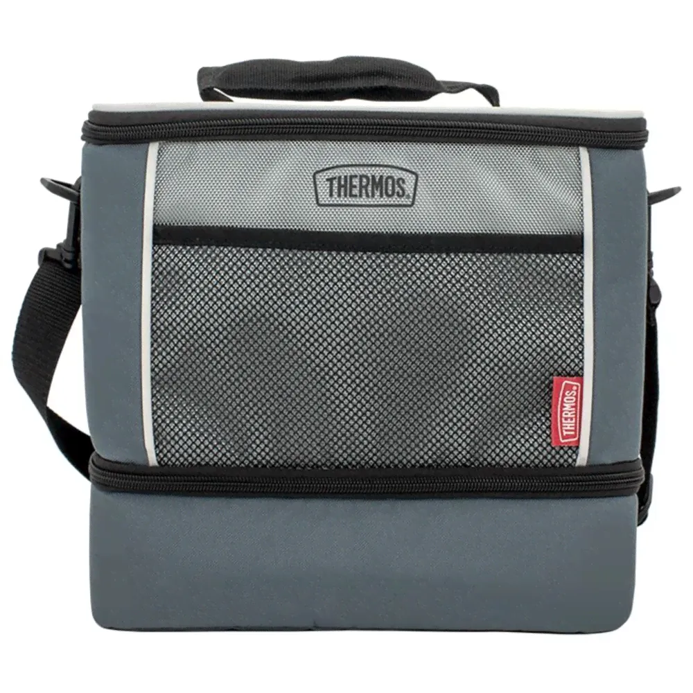 Thermos Сумка-термос E5 12 Can Cooler Dual Lunch Box, серый, 9,5 л.