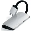 Хаб-разветвитель USB Satechi Type-C Dual Multimedia Adapter Silver ST-TCDMMAS