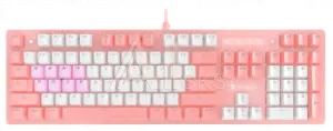 1583335 Клавиатура A4Tech Bloody B800 Dual Color механическая розовый/белый USB for gamer LED