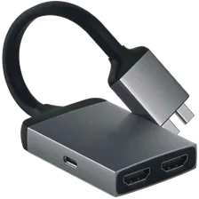 Адаптер Satechi Type-C Dual HDMI для MacBook Серый