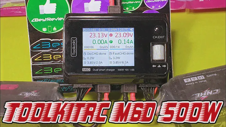 ✅ Компактная Двухпортовая Зарядка для Аккумуляторов ToolkitRC M6D 500W 15A 1-6S! 🔥