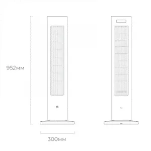 Колонный обогреватель и вентилятор Xiaomi Mijia DC Inverter Dual Season Fan Black (BPLNS01DM)