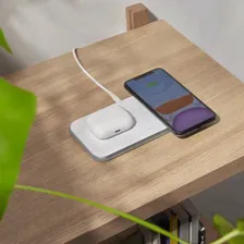 Беспроводное зарядное устройство ZENS Dual Aluminium Wireless Charger White