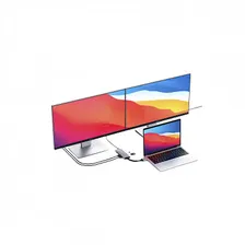 Адаптер Satechi Type-C Dual Multimedia Adapter для MacBook, серебристый