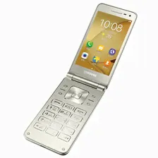 Samsung Galaxy Folder 2 G1650 3.8 Gold 16GB Dual Sim Android Phone By FedEx