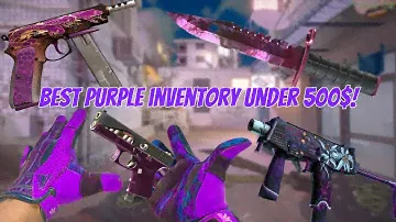 The BEST Purple CS2 Inventory Under $500! 💜 | Counter-Strike 2 Skins Showcase