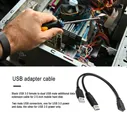 Удлинительный кабель-разветвитель USB 3.0 Female to Dual USB Male Extra Power Data Y