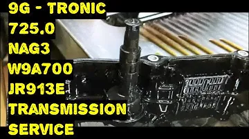 9G Tronic Transmission Service Fluid Level Check known as 9Speed  725.0  NAG3  W9A700  JR913E