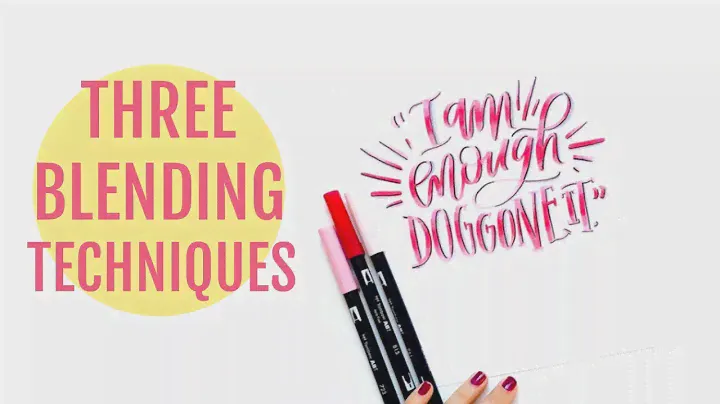 Blending with Tombow Dual Brush Pens / Fast and Loose Breakdown: 3 Techniques