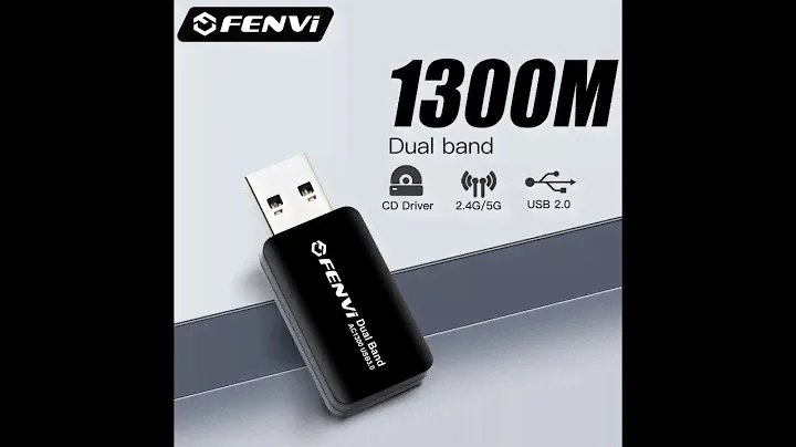Mini adaptador Fenvi Ac1300 Wireless USB Dual Band