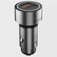 Зарядный комплект 70mai Dual USB Car Charger, 5 Вт, серебристый/черный