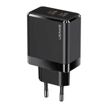 Usams T54 US-CC172 GaN 40w Dual Type-C Fast Charger (EU), black