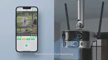 LCLCTEK S18 Y6 4K 8MP 4G WIFI 180 Degree Dual Lens Solar Powered Bullet Security CCTV Camera