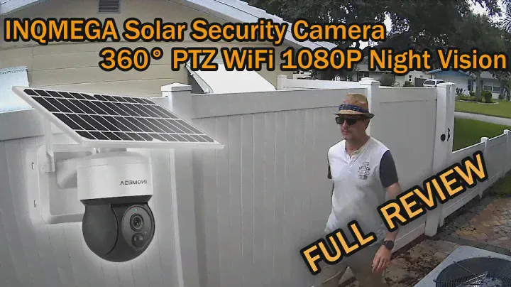 INQMEGA Solar Security Camera PTZ WiFi 1080P Night Vision Full Review