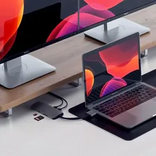 Адаптер Satechi Type-C Dual Multimedia Adapter, «серый космос»