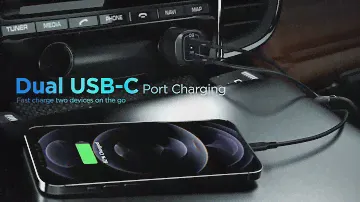 Car Charger Spigen Dual Port USB C PowerArc ArcStation PD 3.0 65W (45W + 20W) Fast Charging