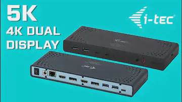 i-tec USB 3.0 / USB-C / Thunderbolt 3 Dual Display Docking Station + Power Delivery 65W