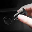 Автомобильное зарядное устройство Xiaomi Baseus Dual Car Charger QC3.0 30W Metal Black (CCALL-AS01)